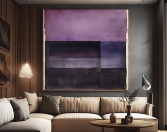 Rothko Inspired Abstract Wall Art: Museum Exhibition Poster (Instant Download)