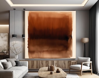 Lámina abstracta inspirada en Rothko: Decoración moderna para el hogar (descarga instantánea)