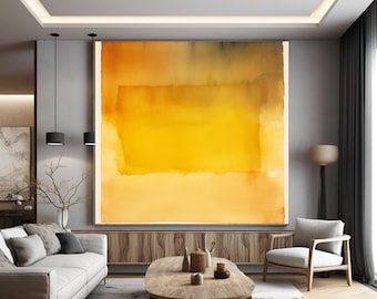Lámina abstracta inspirada en Rothko: Decoración moderna para el hogar (descarga instantánea)