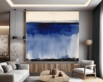 Arte abstracto de pared inspirado en Rothko: Decoración moderna para el hogar (Descarga instantánea)