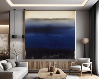 Lámina abstracta inspirada en Rothko: Decoración moderna para el hogar (descarga instantánea)