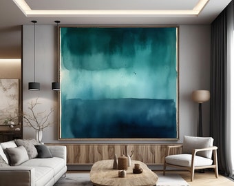 Lámina abstracta inspirada en Rothko: Decoración moderna para el hogar (descarga instantánea)