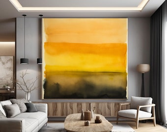 Lámina abstracta inspirada en Rothko: Decoración moderna para el hogar (descarga instantánea)