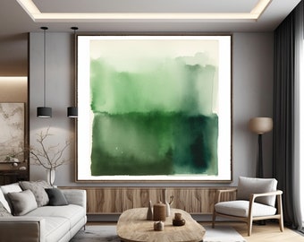 Lámina abstracta inspirada en Rothko: Decoración moderna para el hogar (descarga instantánea)