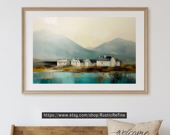 Moody Seascape Digital Art Print: Vintage Coastal Painting (Instant Download)