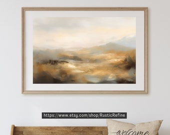 IMPRIMIBLE Vintage Salón Paisaje Pintura / Decoración Country Francés / Digital Descargable 4