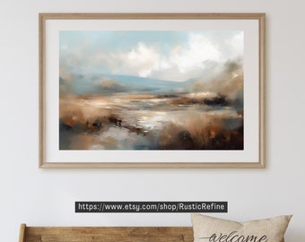 IMPRIMIBLE Vintage Salón Paisaje Pintura / Decoración Country Francés / Digital Descargable 5