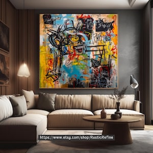 Urban graffiti printable wall art, Jean Michel Basquiat, Basquiat Digital Print, Basquiat Wall Art, Basquiat Poster, PRINTABLE v12