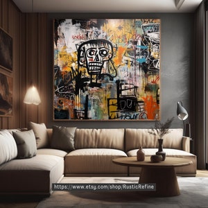 Urban graffiti printable wall art, Jean Michel Basquiat, Basquiat Digital Print, Basquiat Wall Art, Basquiat Poster, PRINTABLE