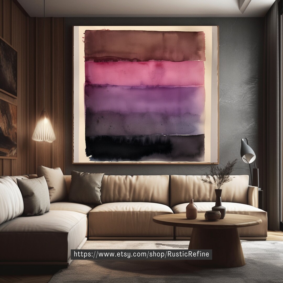 Mark Rothko Printable Rothko Inspired Printable Wall Art, Abstract Canvas Wall Art, Mark ...