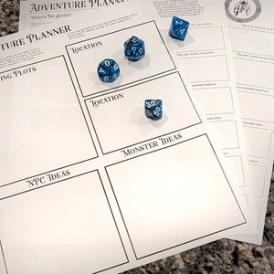 Game Master Bundle Pack | Adventure Planner für Dungeon Masters | Planen Sie Ihre Kampagne | D&D-Ressourcen | DM Sammelmappe,