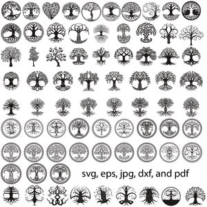 TREE of LIFE svg, dfx, eps, jpg,  and pdf  Tree of life Clipart, Tree of life cut files for Cricut, CNC and laser Celtic tree of life svg