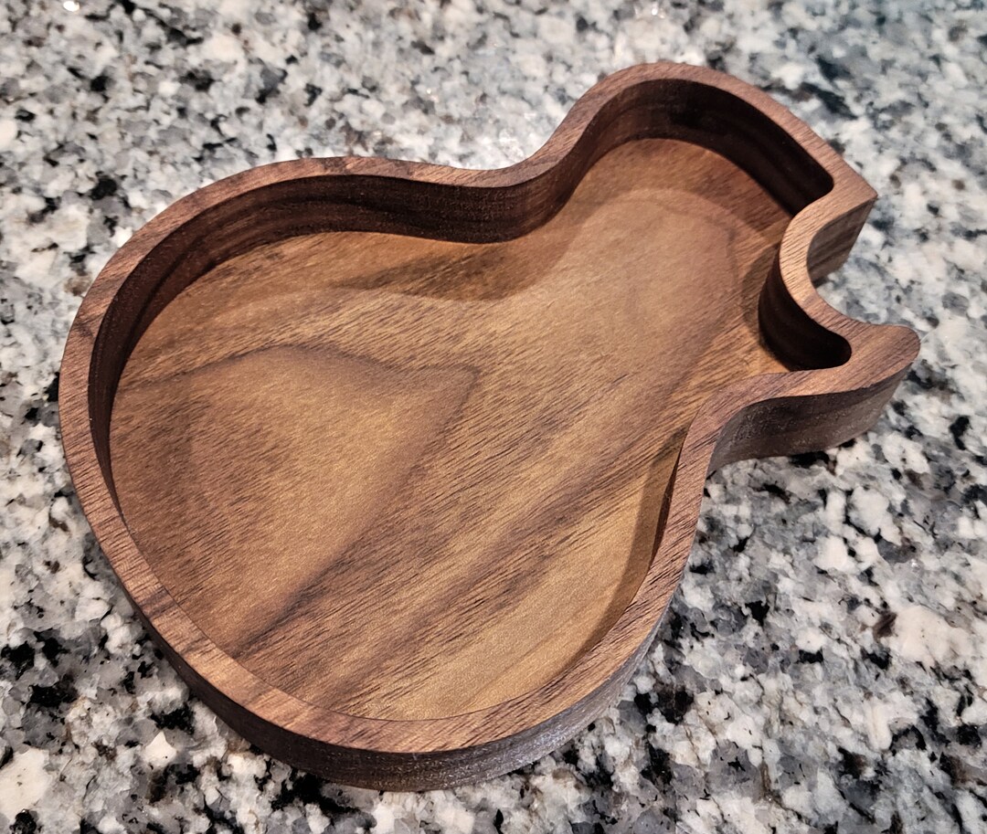 Hand Crafted Guitar Pick Tray, Catch All, Change Tray, Ring Dish