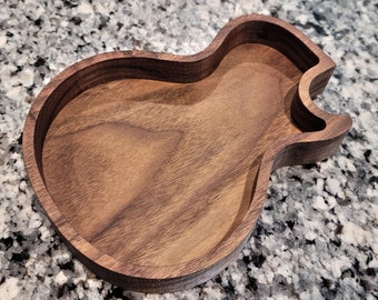 Hand Crafted Guitar pick Tray, Catch All, change tray, Ring Dish, Guitar valet tray , Gift