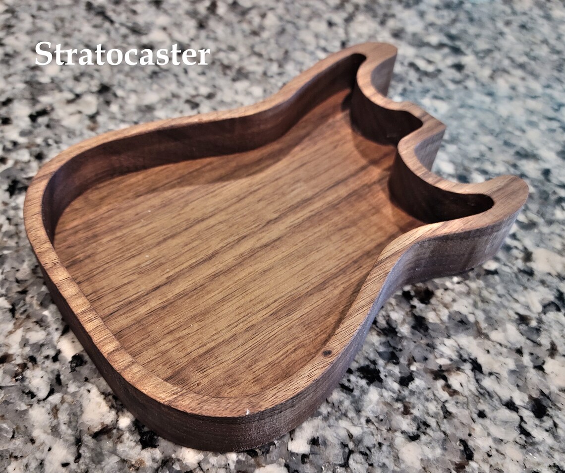 Hand Crafted Guitar Pick Tray, Catch All, Change Tray, Ring Dish