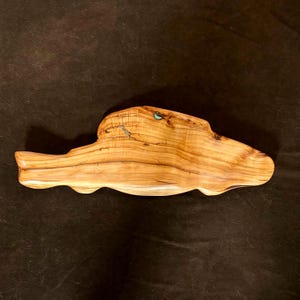Fish Tray Sculpture, Turquoise; Authentic Native American Made