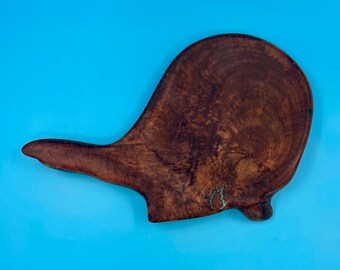 Bowl Sculpture, Hawaiian Mango Wood; Authentic Cherokee  Made