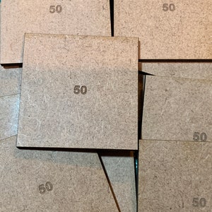 Quadratische 60mm MDF-Basen