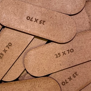 Pill 25 x 70mm MDF Bases