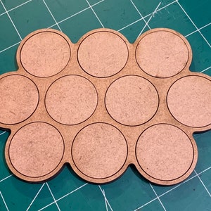 Pair of 32mm Round Movement Trays (10 Figure) 3/4/3 MDF