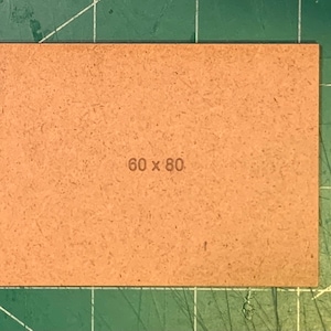 Rectangle 60 x 80mm MDF Bases