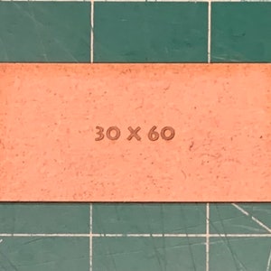 Rectangle 30 x 60mm MDF Bases