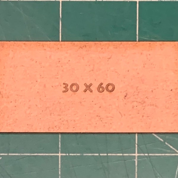 Bases rectangulaires en MDF 30 x 60 mm