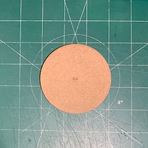 Round 80mm MDF Bases