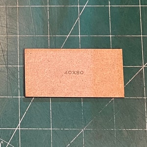 Rectangular 40 x 80mm MDF Bases