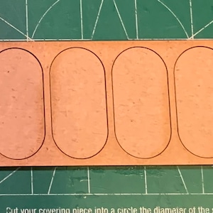 Pair of Cavalry (Mounted) 4 Fig. In-Line Movement Trays - MDF