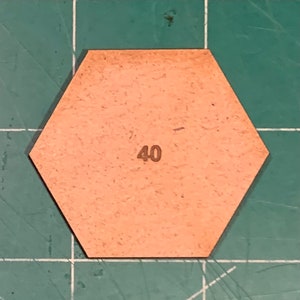Hexagon 40mm MDF Bases (Hex)