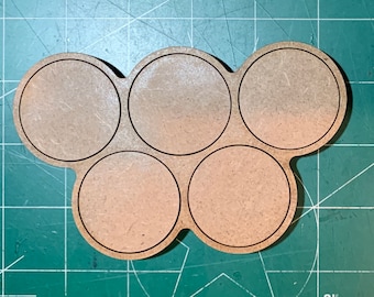 Pair of 40mm Movement Tray (5 Figure) 3/2 MDF