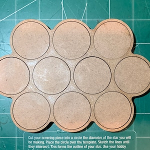 Pair of 40mm Round Movement Trays (10 Figure) 3/4/3 MDF