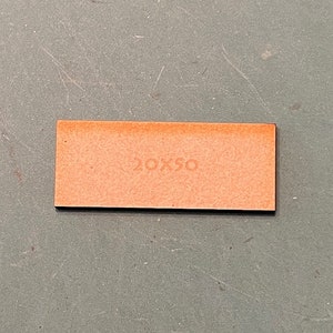 Rectangle 20 x 50mm MDF Bases
