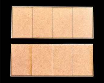 Pair of 50 x 75mm Rectangle  Trays (4 Figures)