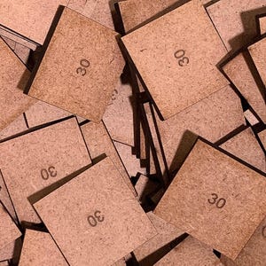 Bases quadradas de MDF 30 mm