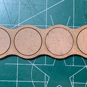 Pair of 25mm Round  Movement Trays (10 Figure) 1  MDF