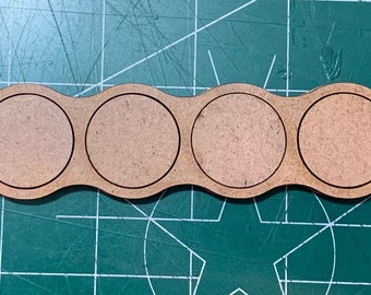 Par de Bandejas de Movimiento Redondo de 25mm (10 Figuras) 1 MDF