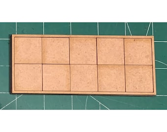 Par de Bandejas de Movimiento Cuadradas de 30mm (10 Figuras) 5/5 MDF Lineal