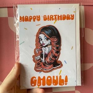 Biglietto di auguri di compleanno con teschio di zucchero Skelita