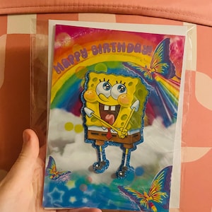 Cartão de aniversário do Bob Esponja
