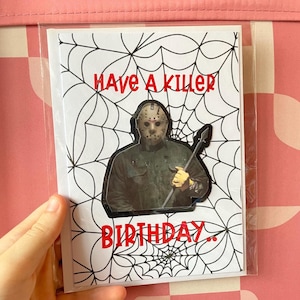 Jason von Halloween, Horror Geburtstagskarte