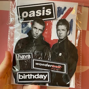 Oasis Gallagher  Birthday Card