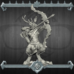 Elk Folk | Miniature for Tabletop games like D&D and War Gaming