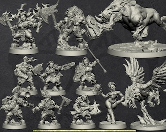 Dwarven Oathbreakers Set | Modulaire Dwergminiaturen miniatuur voor Tafelspellen zoals D&D en War Gaming