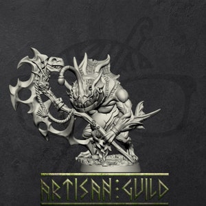 Pope Blobulblà | Modular Sahuagin | Merrow Deathtide Jurakin miniature for Tabletop games like D&D and War Gaming