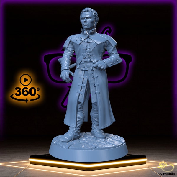 Vladreth | Strahd | Human Rogue Vampire miniature for Tabletop games like D D and War Gaming| Dungeons and Dragons Mini | RN estudio