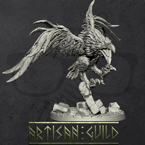 Shadowclaws The Dire Raven | Thieves Guild Mount miniature for Tabletop games like D&D and War Gaming