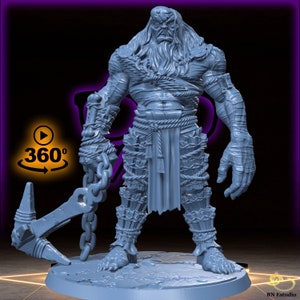 Morwyff | Ice Ogre | Undead Giant miniature for Tabletop games like D D and War Gaming| Dungeons and Dragons Mini | RN estudio