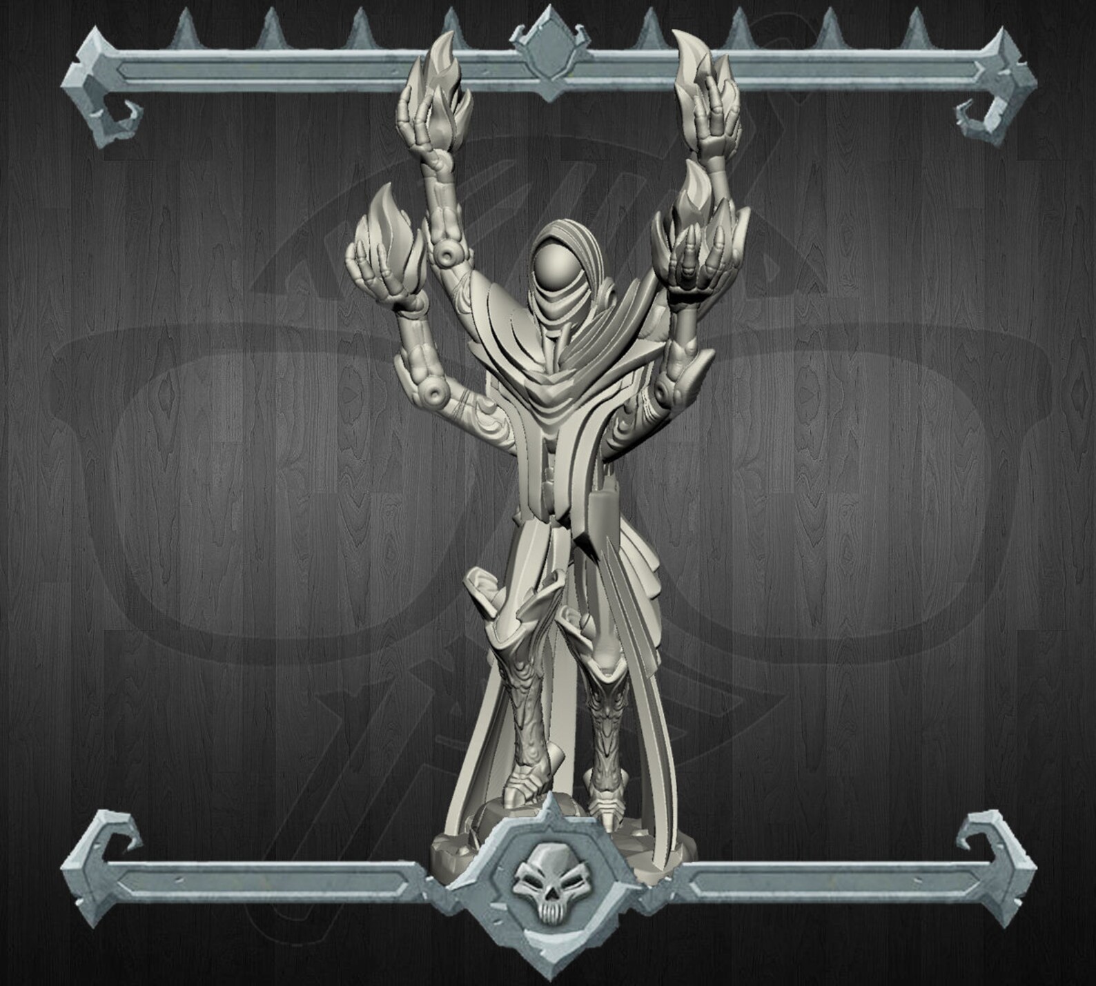 Clockwork Wizard / Sorcerer Mage Miniature for Tabletop Etsy